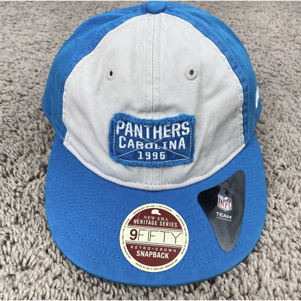 Carolina Panthers New Era 9FIFTY Hat Heritage Series Team Patch Snapback Cap NWT